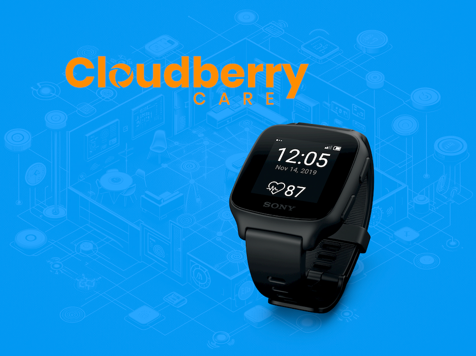 Sony watch with Cloudberry Care functionality Sony watch with Cloudberry Care functionality