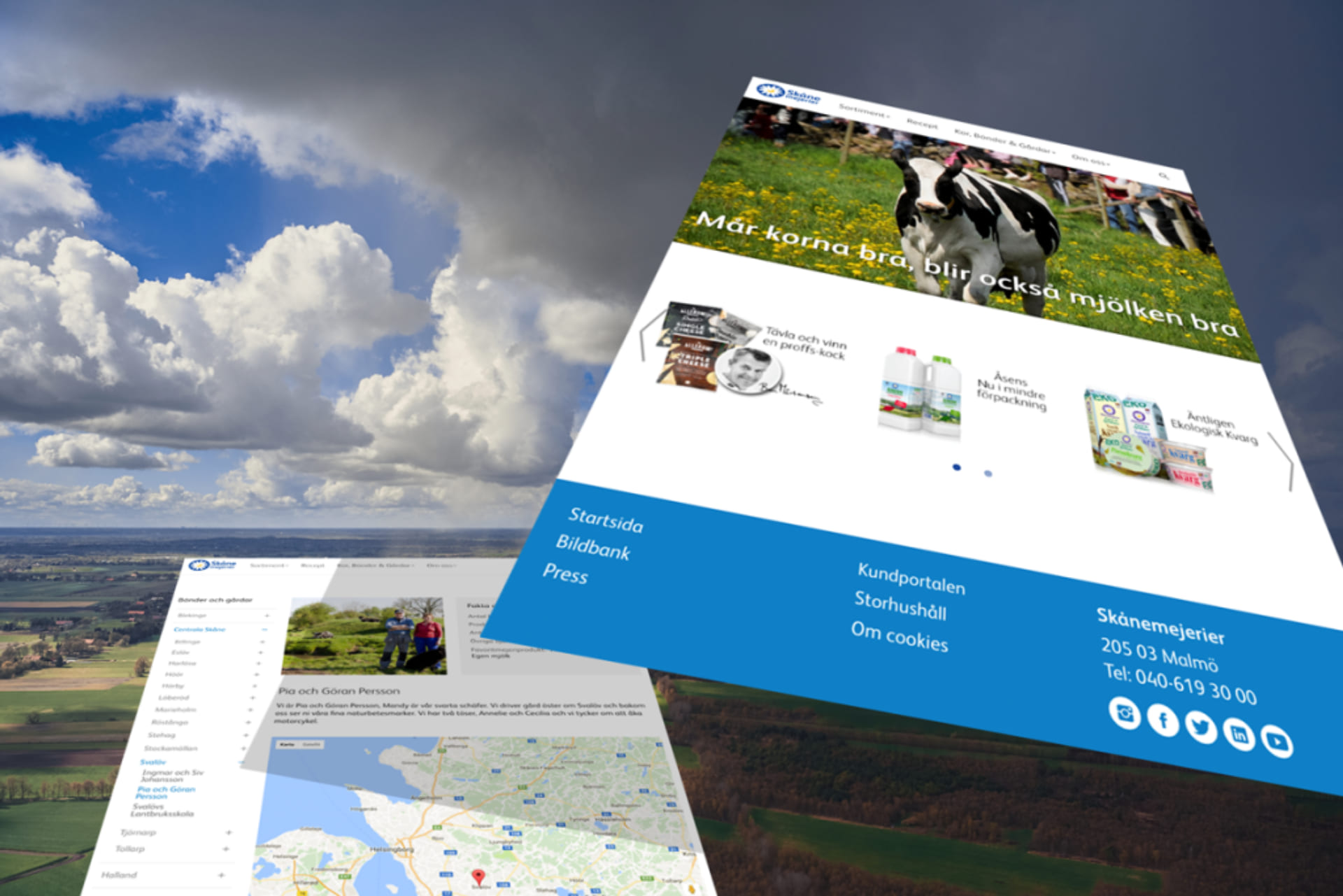 New website for Skånemejerier New website for Skånemejerier